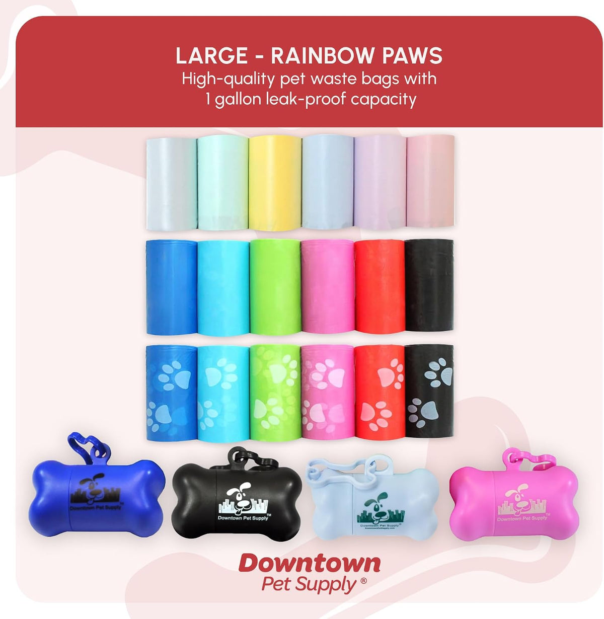 Heavy duty dog waste disposal bags for clean neighborhood walks