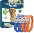 Vicsom Dog Flea and Tick Collar 4 pack front view