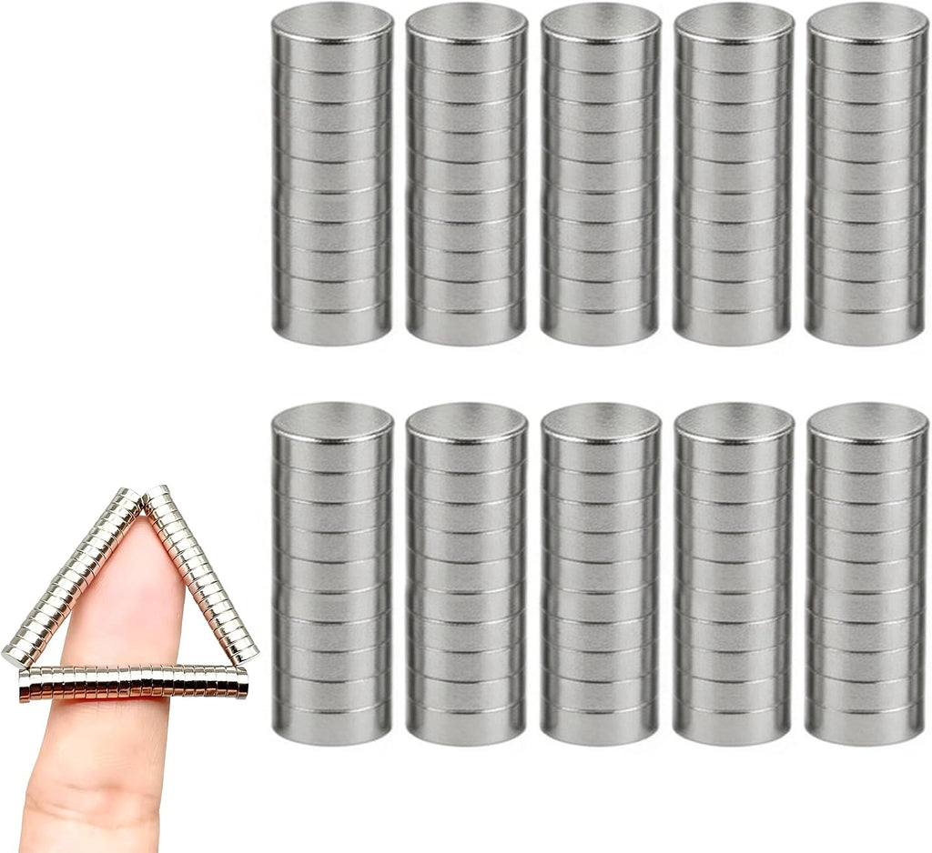 100pcs 4x2mm Mini Round Magnets for Nail Clippers, Measuring Artificial Nail Length, Multi-Use Cat Eye Nail Design Tools, Neodymium Magnet for Fridge Magnets, Crafts, Office Supplies - Image 10