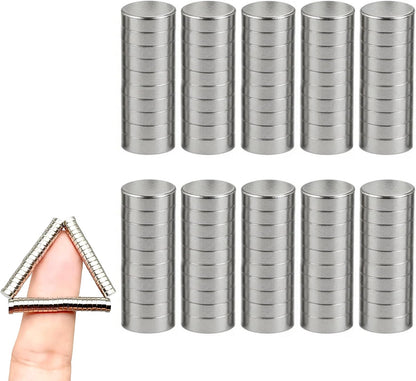 100pcs 4x2mm Mini Round Magnets for Nail Clippers, Measuring Artificial Nail Length, Multi-Use Cat Eye Nail Design Tools, Neodymium Magnet for Fridge Magnets, Crafts, Office Supplies - Image 10