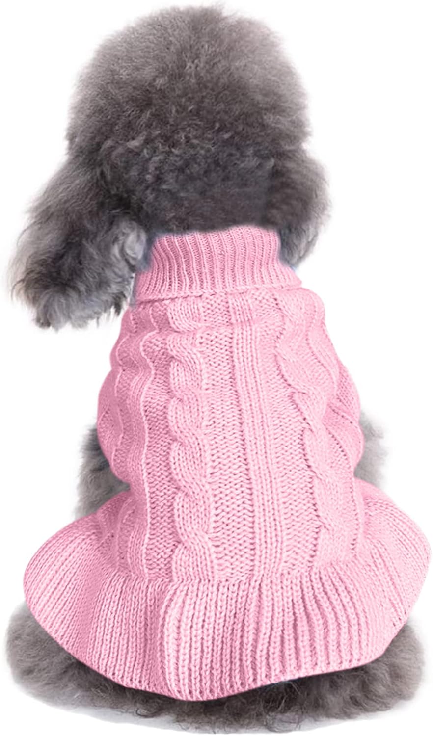 CHBORCHICEN Small Dog Sweaters Knitted Pet Cat Warm Dog Sweatshirt Winter Clothes Kitten Puppy Sweater (XXS, Dress-Purple) - Image 12
