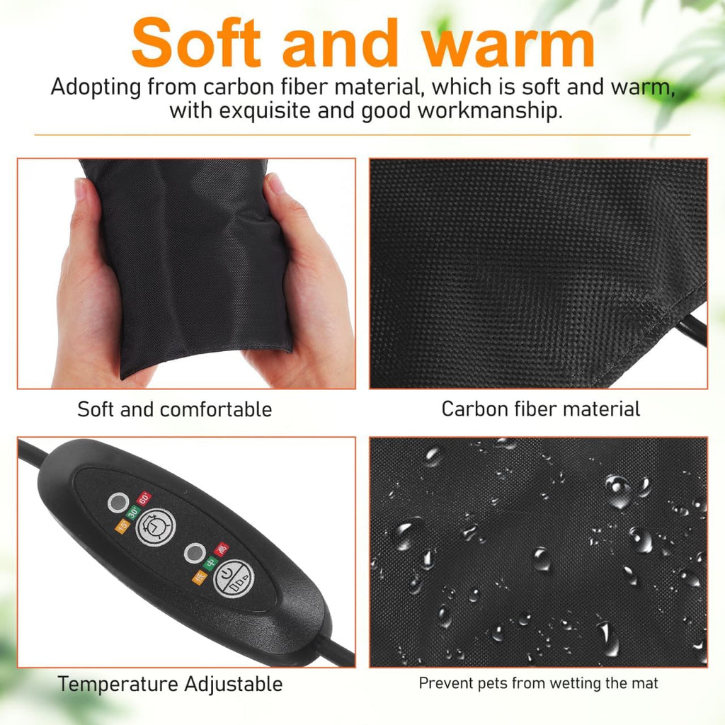 USB heating pad for rabbit and bird cage warmth