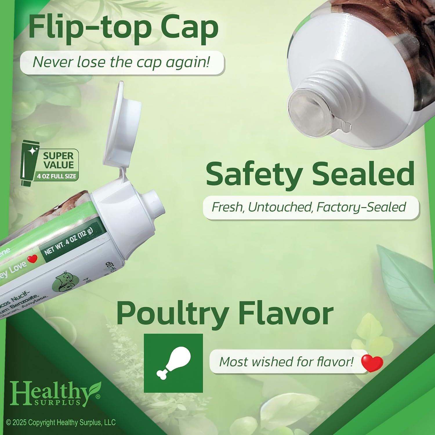 Healthy Surplus multi-pet enzymatic toothpaste for daily oral care in dogs and cats