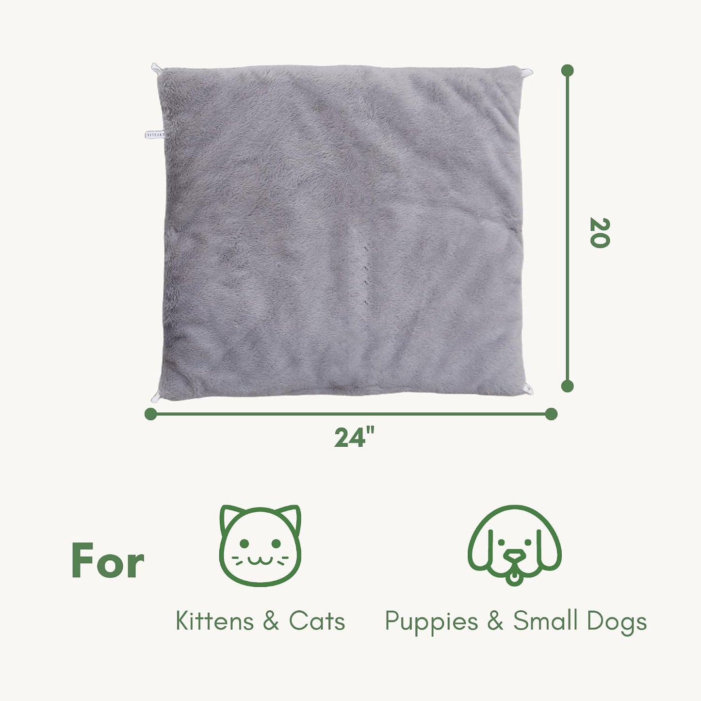 Petfelix machine washable cat warm pad being loaded into a home washing machine
