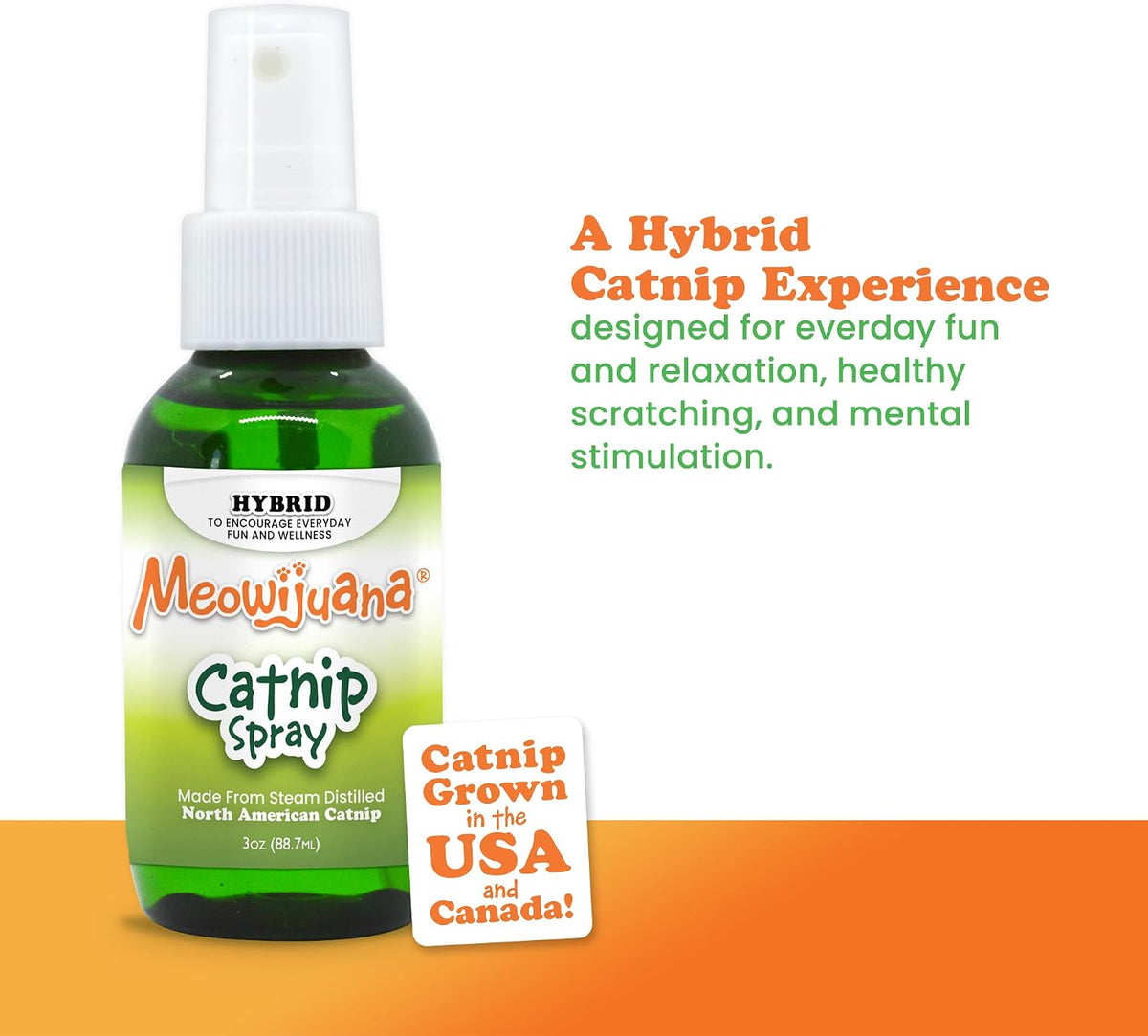 Meowijuana three ounce spray bottle lifestyle view