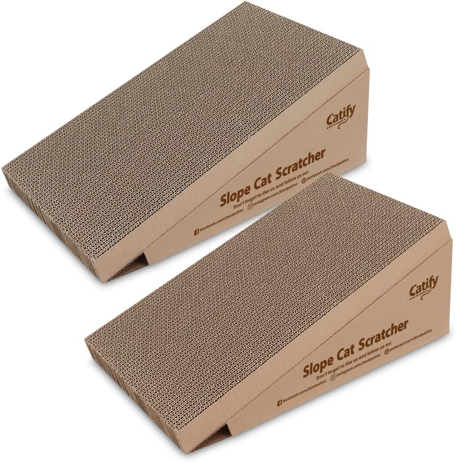 Catify Spin n' Scratch Cat Scratch Pad Refill - Round, 5-Pack - Image 13