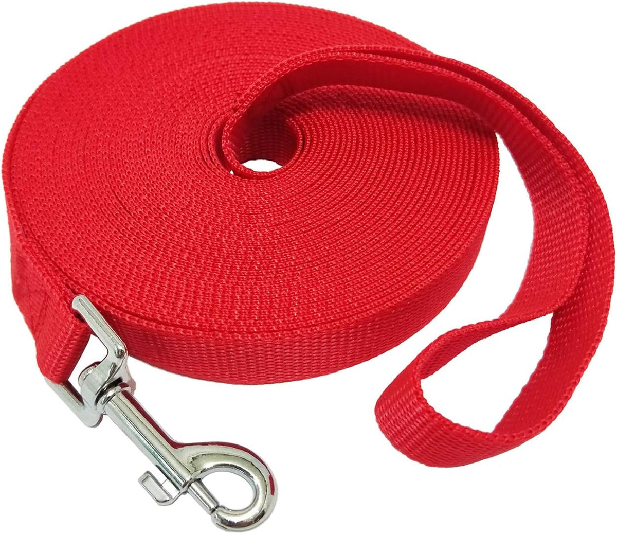 Nylon Training Dog Leash for Small Medium Large Dogs, 15ft 20ft 30ft 50ft Long Puppy Lead for Obedience Recall Training, Camping (20ft, Black) - Image 10