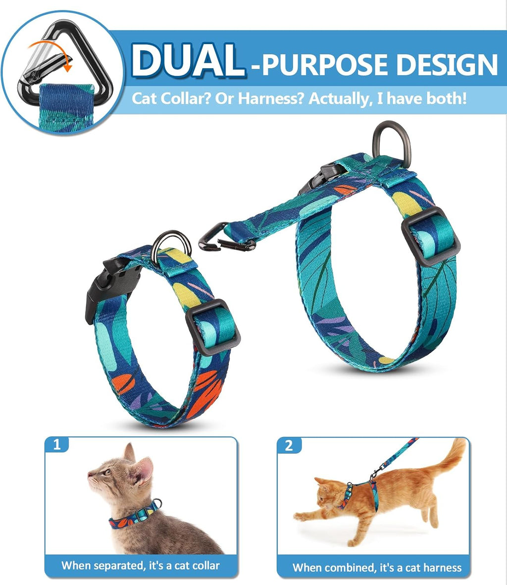 Halypet three in one adjustable kitten vest harness in Morandi medium