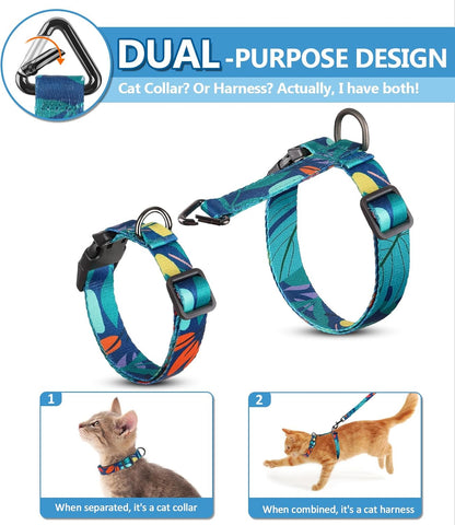 Halypet three in one adjustable kitten vest harness in Morandi medium