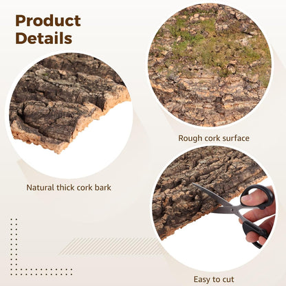 Textured tree bark climbing mat for lizard tank backdrop wall decor