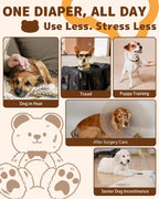 Dono training pull up diapers for puppies with integrated wetness indicator view