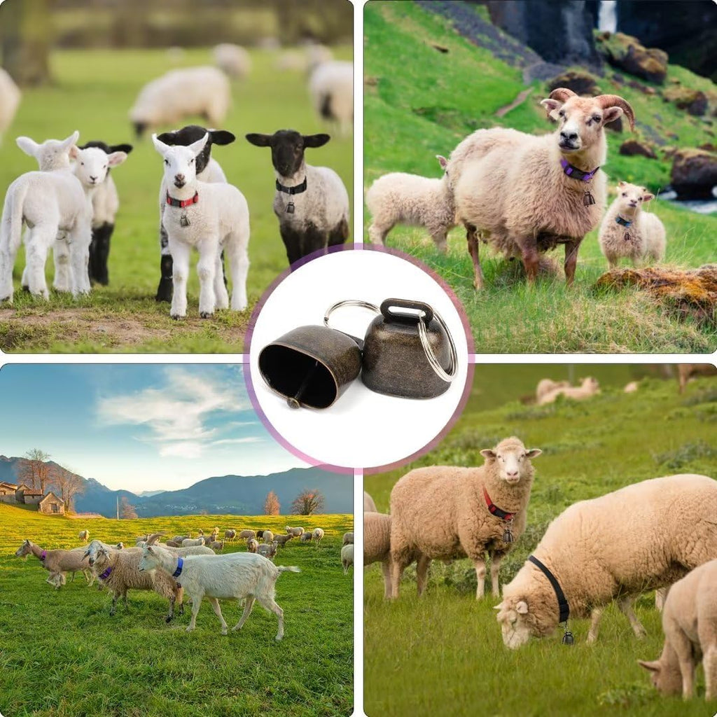 High-density nylon webbing texture on anti-lost farm animal collar
