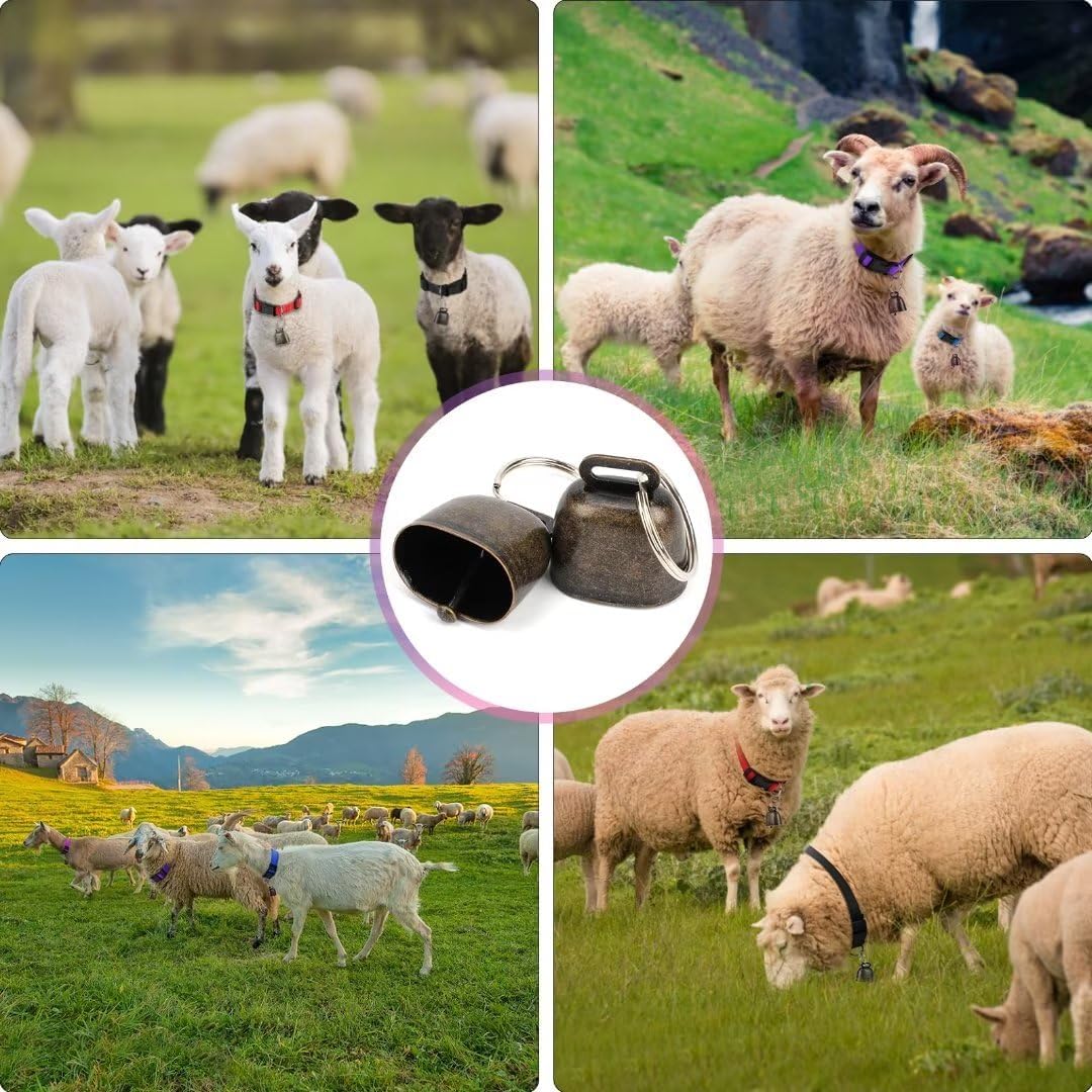 High-density nylon webbing texture on anti-lost farm animal collar