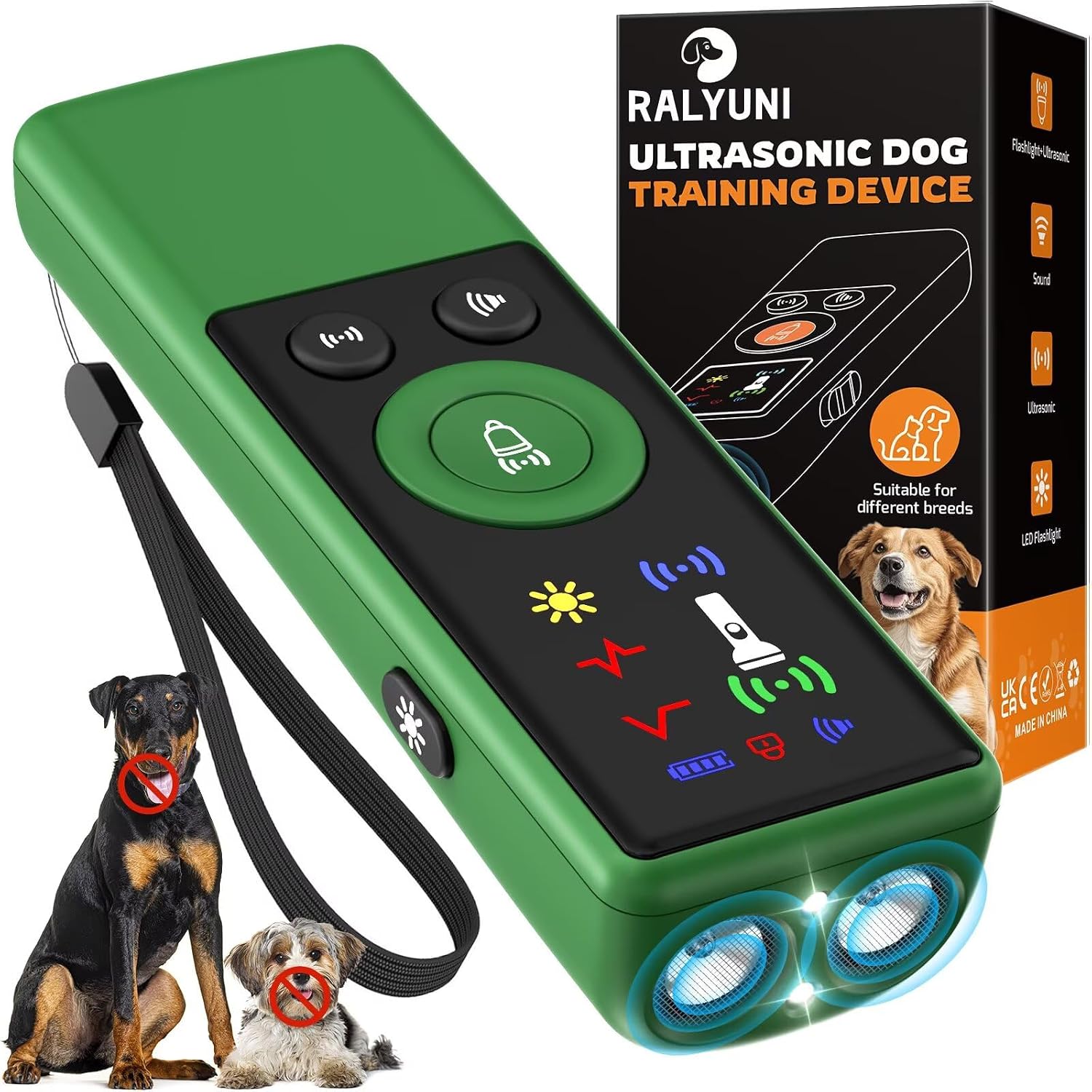 Ultrasonic Dog Bark Deterrent Device, Anti-Barking Control Device with LCD Screen & 3 Modes, Dog Training Tools to Stop Bad Behaviors, Safe Trainer Up to 35ft for Indoor Outdoor Use-01 - Image 9