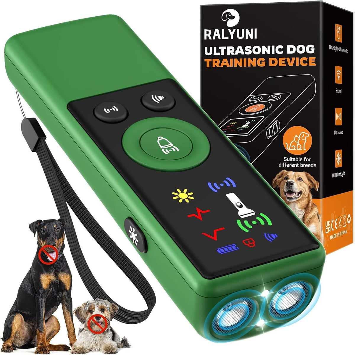 Ultrasonic Dog Bark Deterrent Device, Anti-Barking Control Device with LCD Screen & 3 Modes, Dog Training Tools to Stop Bad Behaviors, Safe Trainer Up to 35ft for Indoor Outdoor Use-01 - Image 9