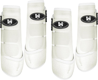 2 Pair Horse Boots, Splint Boots for Horses Outdoor Sports, Professional Horse Boots Comfortably Fits the Horse's Leg, Shockproof, Heat Dissipation Horse Splint Boots (Crimson Red, Large) - Image 10
