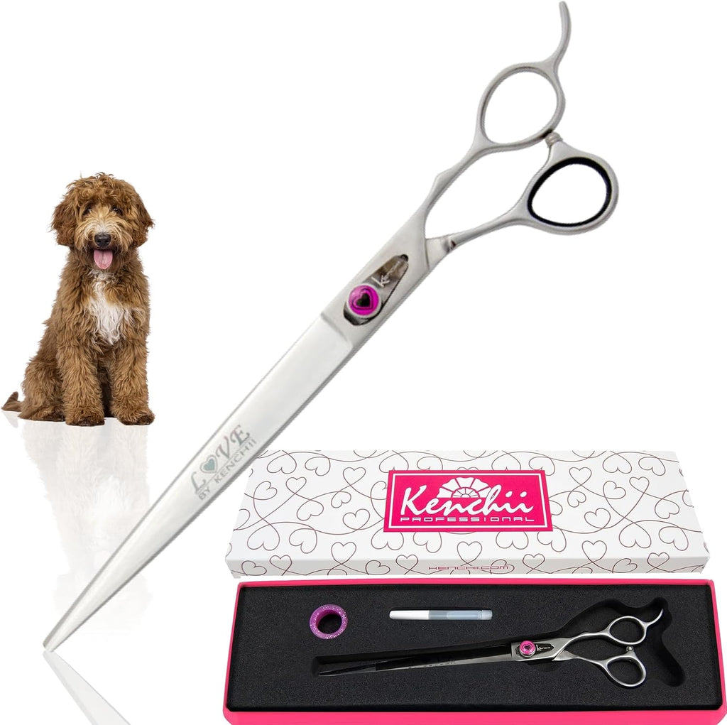 Kenchii Love Dog Grooming Scissors, 6.5 Inch Curved Balltip Shears, Dog Scissors for Grooming, Professional Pet Grooming Scissors, Safety Round Tip Shears - Image 13