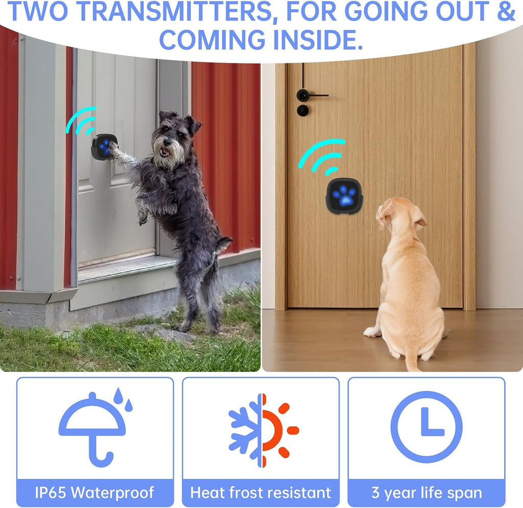 Set of 1 receiver and 2 transmitters for pet potty training