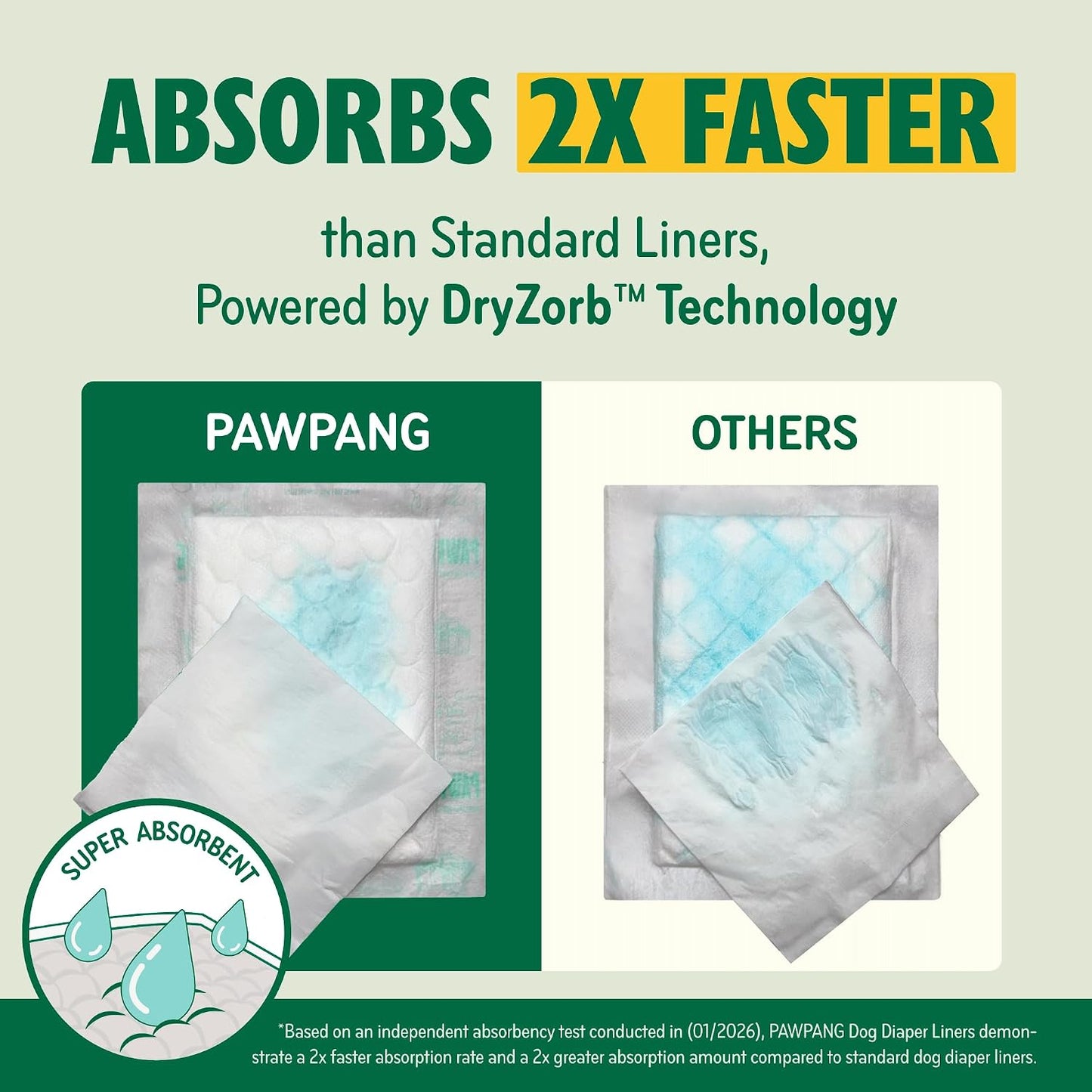 Hypoallergenic dog diaper doublers for senior pets and female dogs in heat