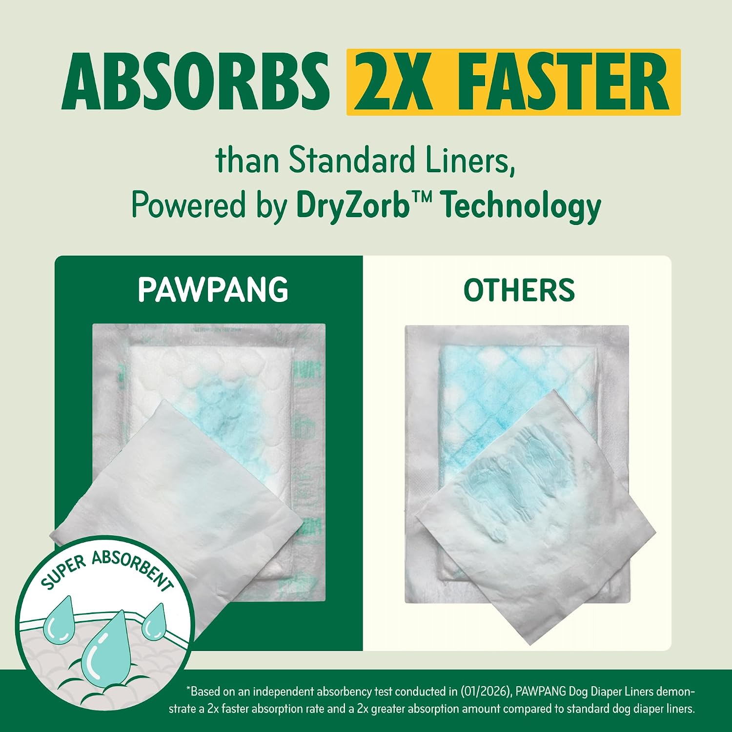 Hypoallergenic dog diaper doublers for senior pets and female dogs in heat