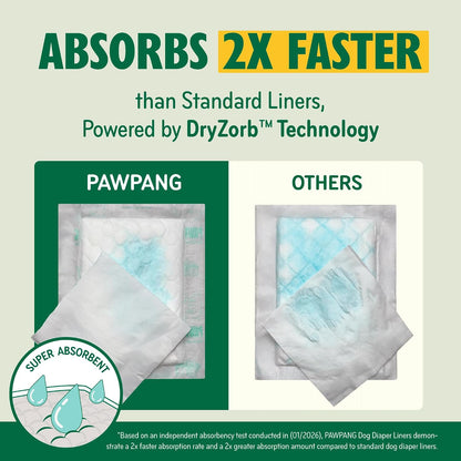 Hypoallergenic dog diaper doublers for senior pets and female dogs in heat