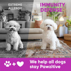 Pawzitive Pets dog allergy relief soft chews for all breeds.