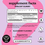 Lemme Debloat 60 count gummy bottle side profile