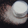 Bellecrey shimmer white rainbow nail glitter front view jar