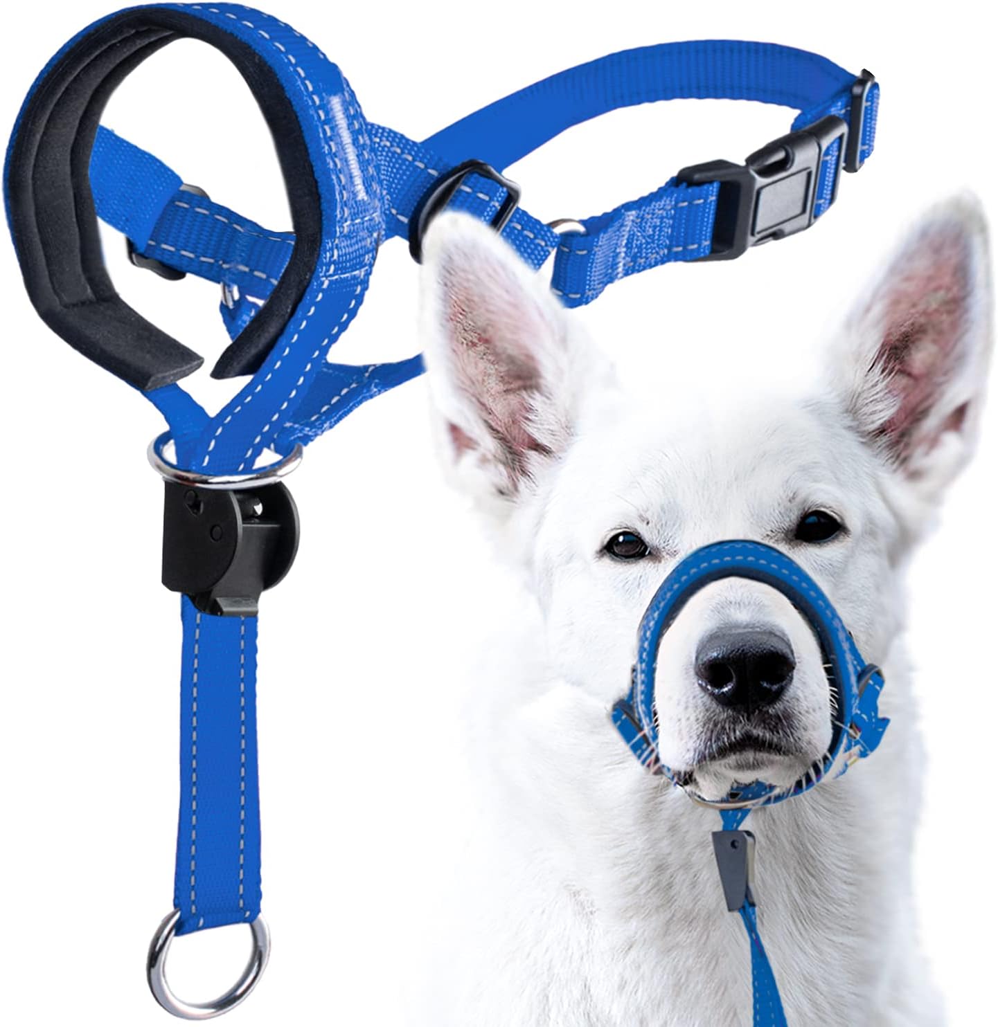 GoodBoy Dog Head Halter with Safety Strap - Stops Heavy Pulling On The Leash - Padded Headcollar for Small Medium and Large Dog Sizes - Head Collar Training Guide Included (Size 2, Pink) - Image 9