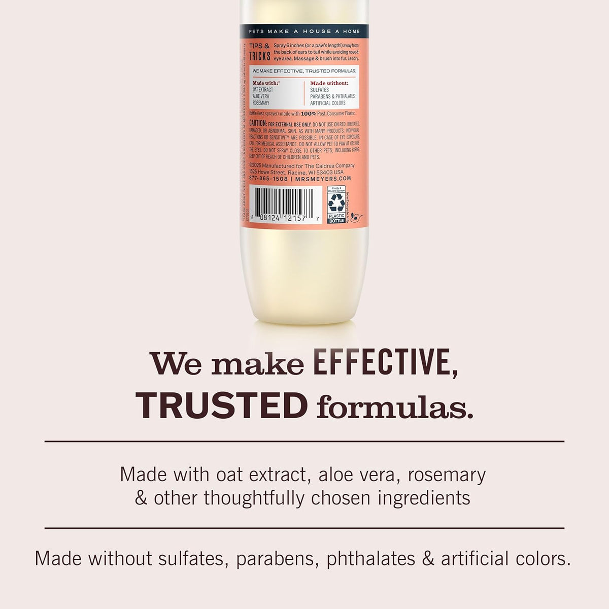 Cruelty free premium imported USA pet deodorizing spray for cats