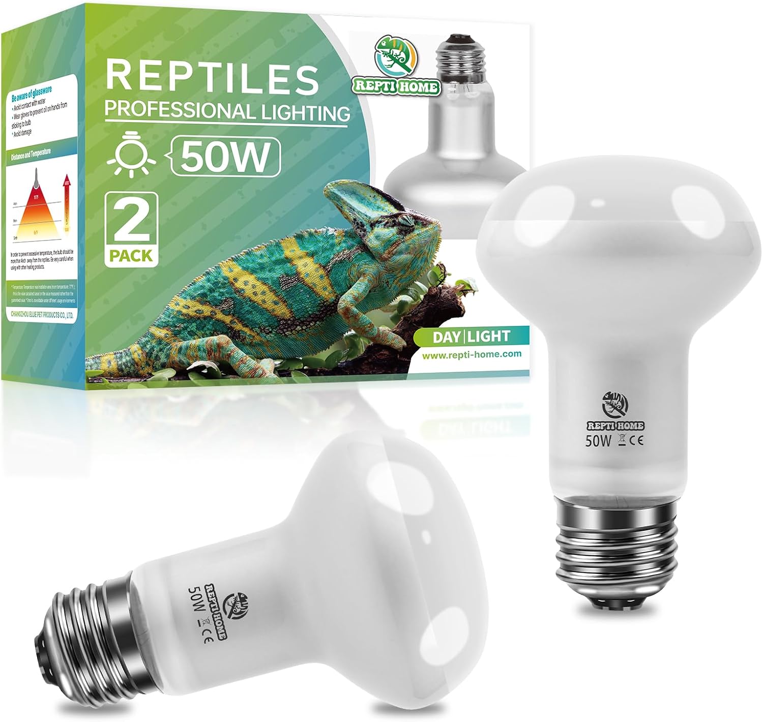 Reptile Heat Lamp Bulbs, Simulate Natural Sunlight Heat Light Bulb, 2 Pack 100W Amphibian Terrarium Basking Spot Lamp for Reptile, Bearded Dragon, Lizard, Turtle, Snake - Image 13