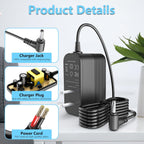 Iokofjoa 18V charger showing cord length and plug design