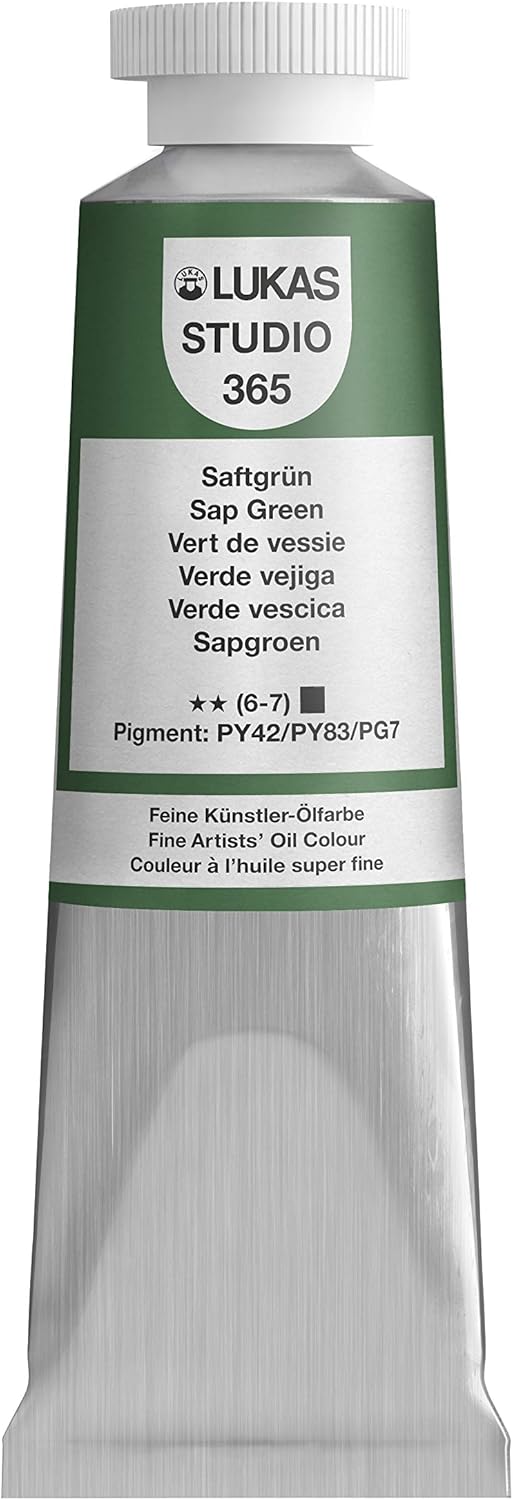 Lukas Studio Artist Oil Color Paints - High-pigment oil paint made with natural binder for artist, painting, & more! - [Raw Sienna - 200 mL] - Image 13