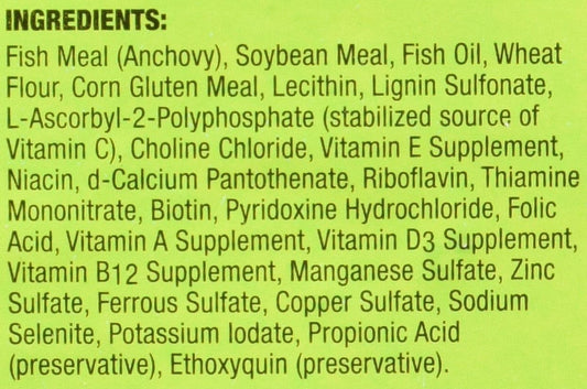 High protein sinking micro pellets for aquatic frogs and tadpoles in a twelve ounce container