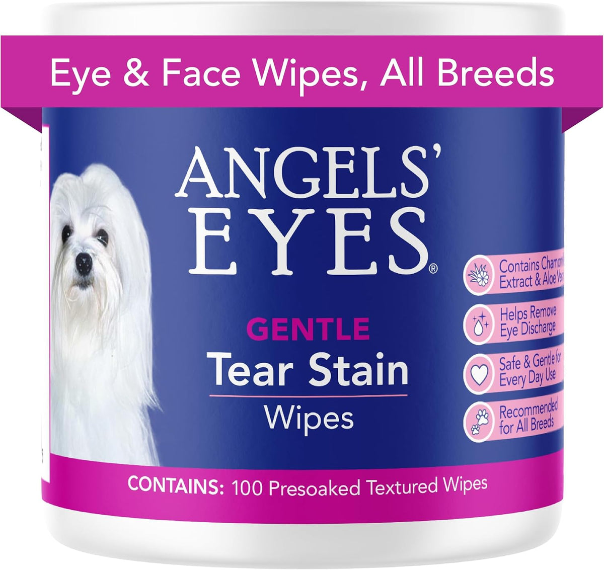 Stack of soft textured ear wipes for dogs and cats