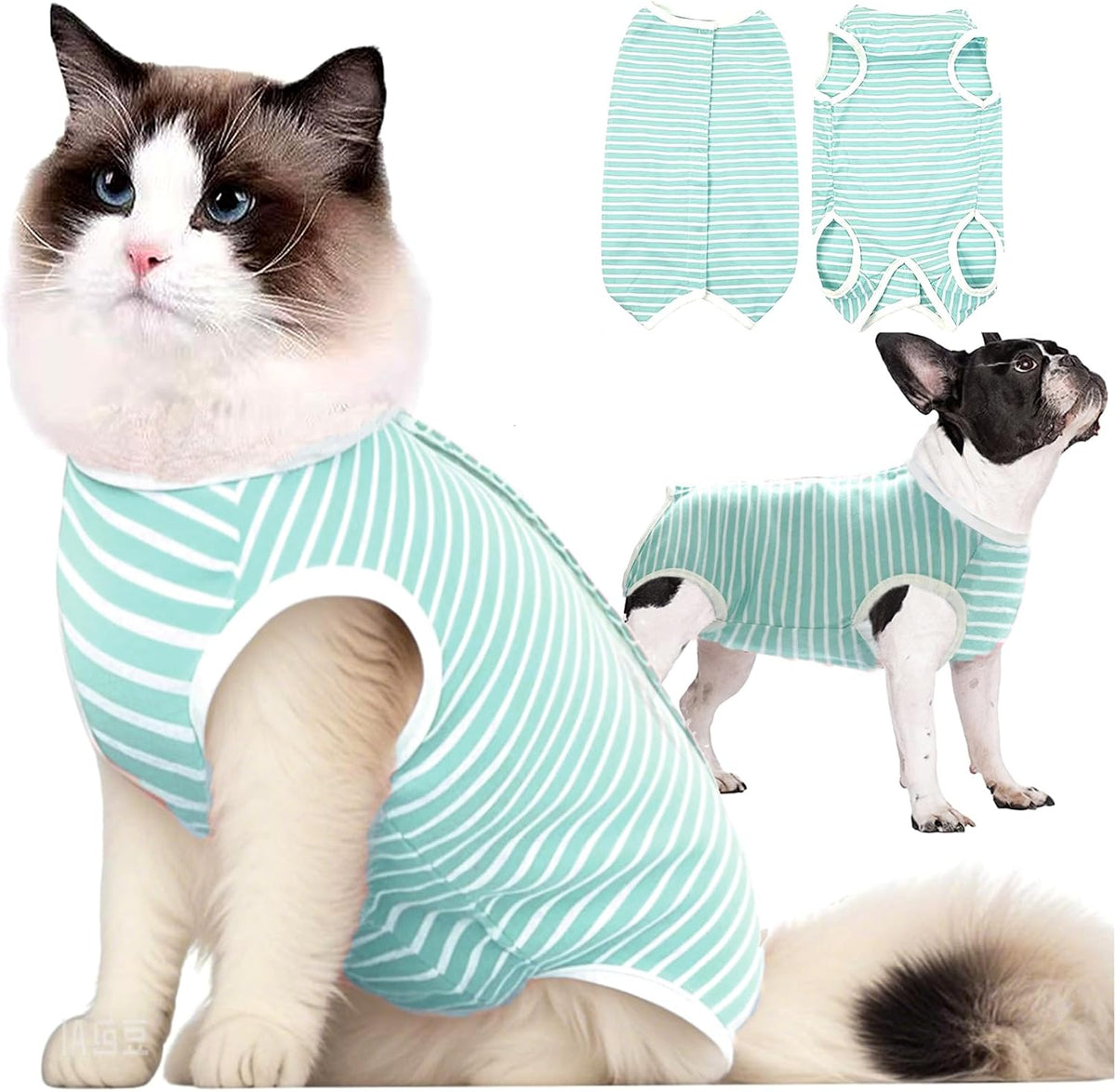 Cat Recovery Suit for Male and Female Surgical Post Surgery Soft Surgery Recovery Suit Onesie for Cats,E-Collar Alternative Anti-Licking Outfit Pet Surgical Recovery Cat Pajama Suit - Image 10