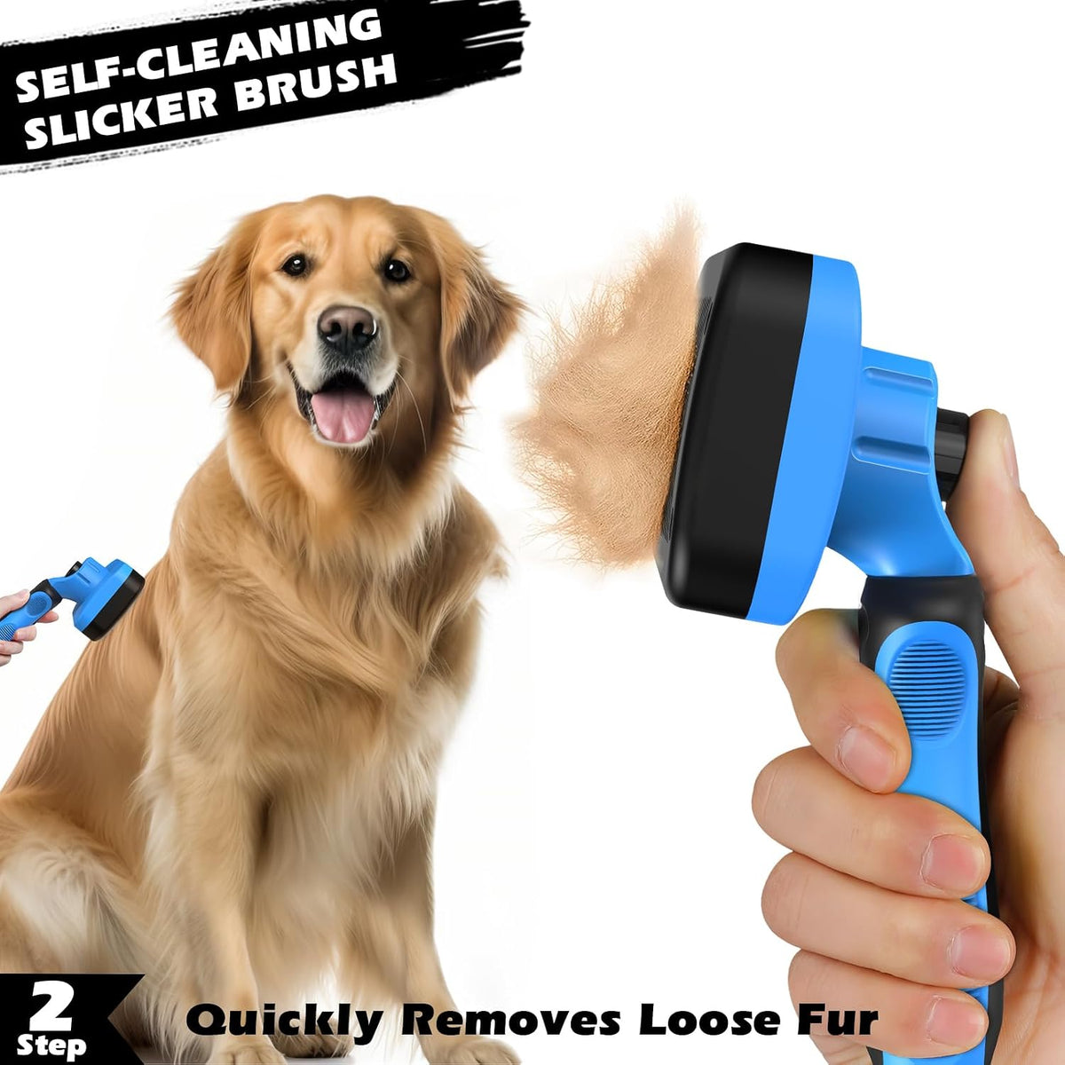 Fine-toothed flea comb for pet hygiene