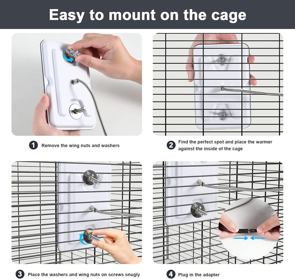 Fenocran bird heater anti-bite stainless steel cord