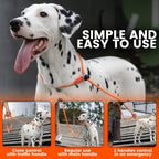 HOWGO 5ft cinch leash showing the adjustable plastic bumper sliders and collar loop