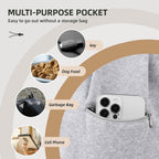 Riuja dog carrier sling showing adjustable shoulder strap buckles
