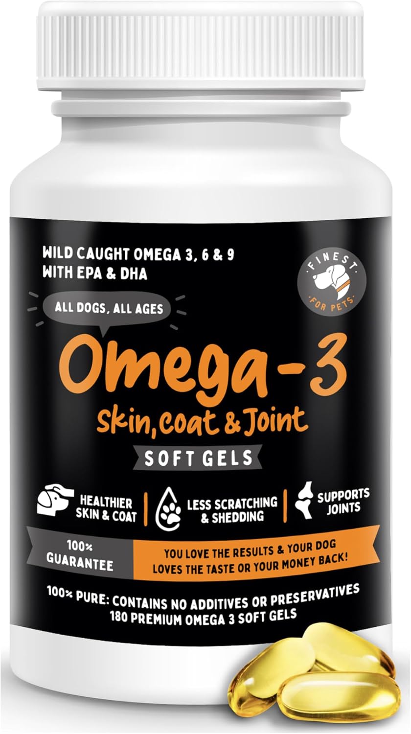 100% Pure Fish Oil for Dogs & Cats (1,545mg Omega 3 per Teaspoon) 32oz. Loaded with EPA & DHA for Joints, Skin & Coat, Itching, Heart & Immune Health. Stronger Than Salmon Oil. Unflavored Omegease. - Image 10