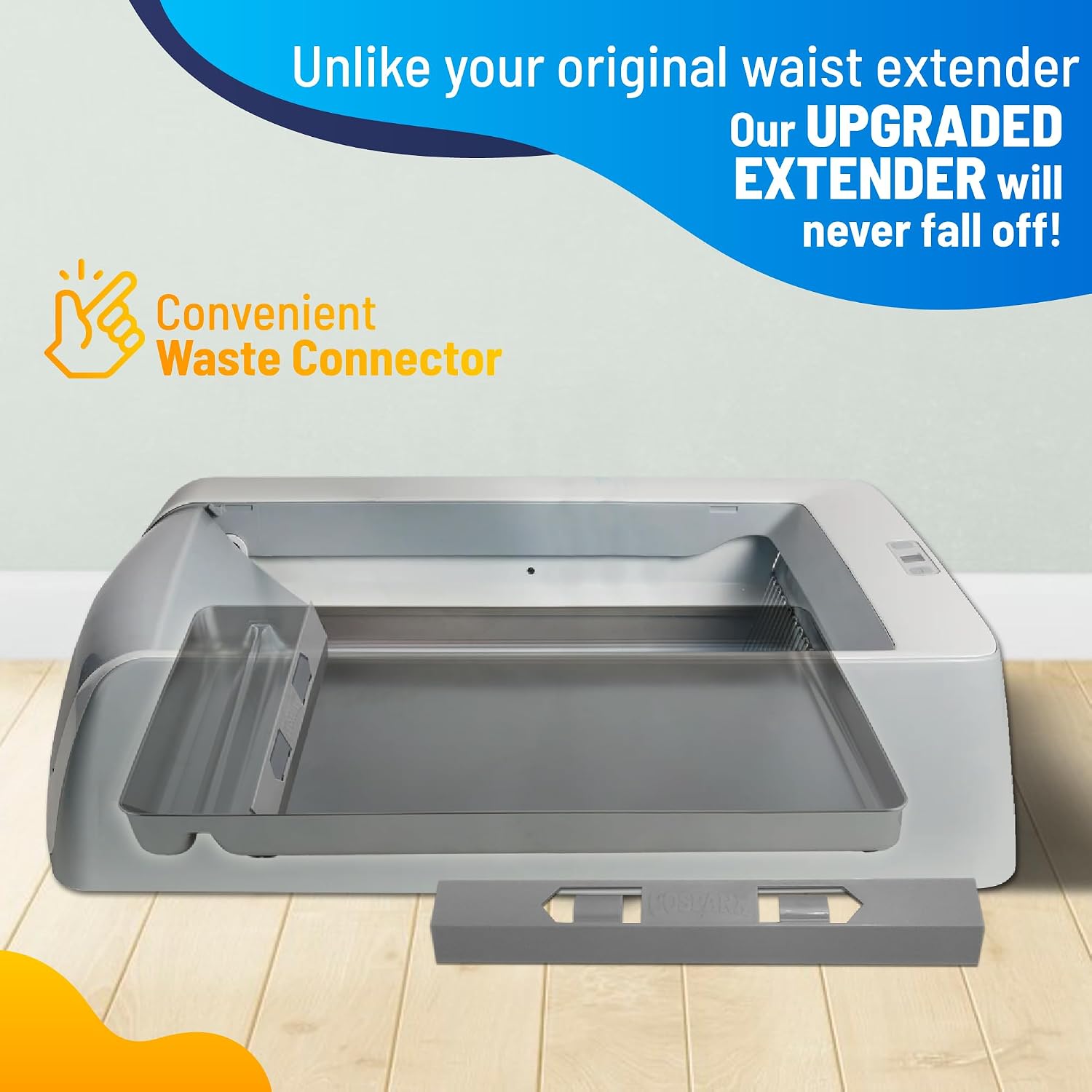Stainless steel surface texture of the reusable litter tray
