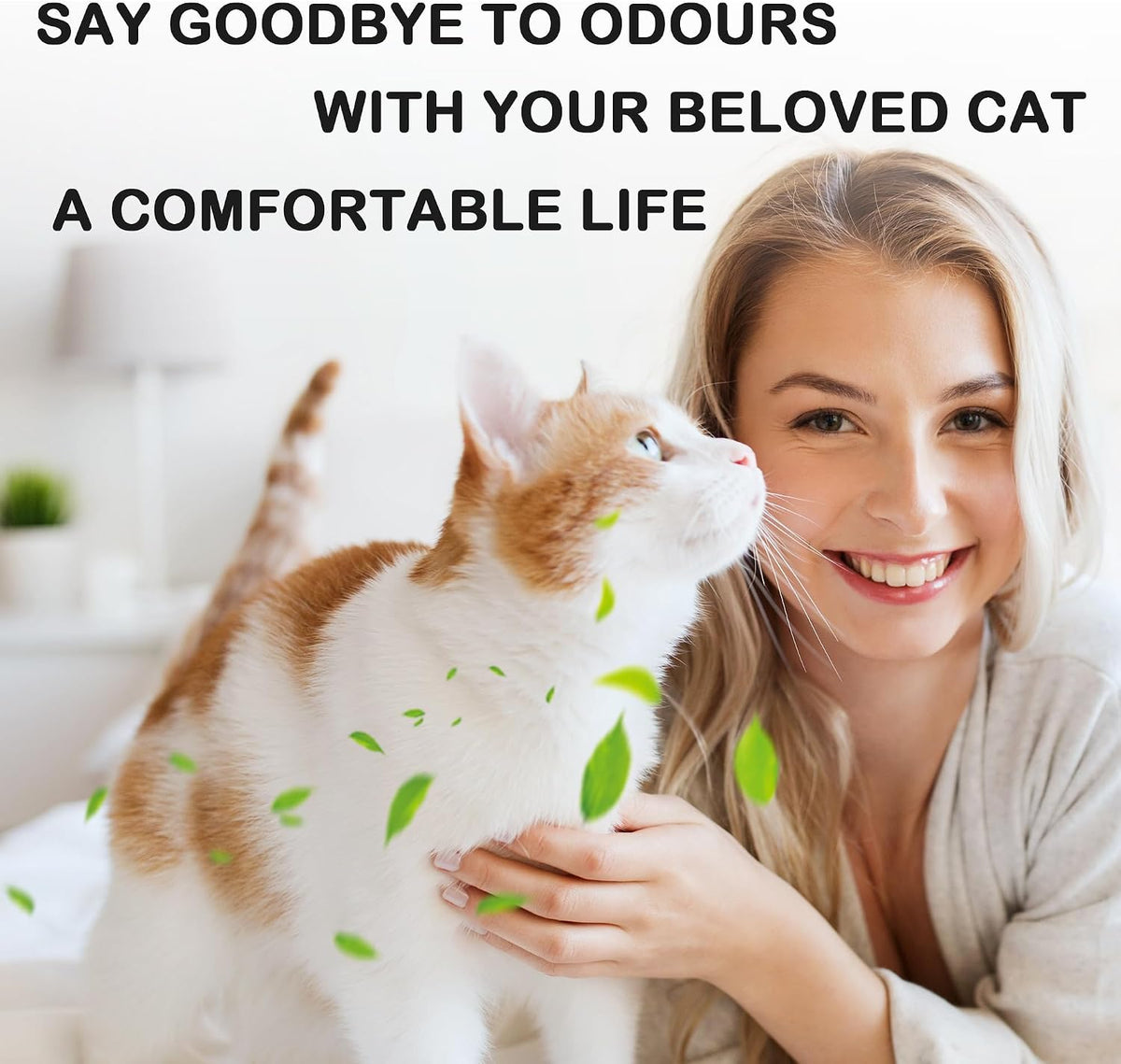 Caqeaus premium pet litter box accessories and air purifying replacement sheets.