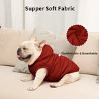 Vecomfy Fleece Lining Extra Warm Dog Hoodie in Winter,Small Dog Jacket Puppy Coats with Hooded,Red S - Image 5