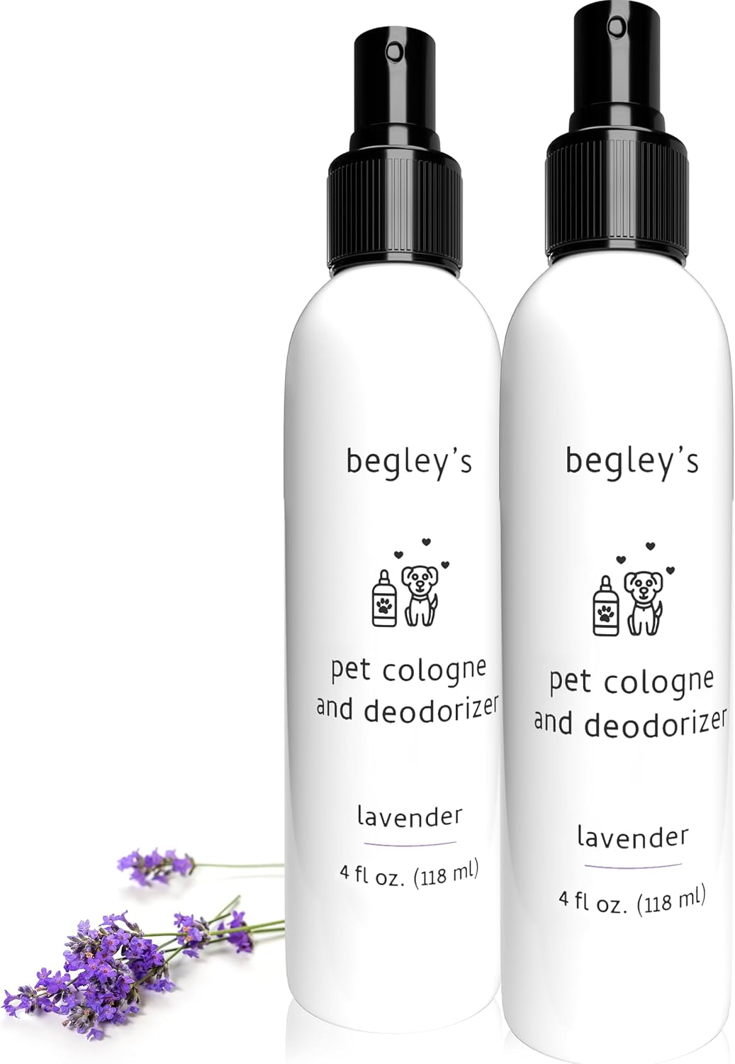 Begleys biobased baby powder scent dog deodorizer spray