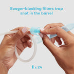 Frida Baby NoseFrida SnotSucker for Baby, Nasal Aspirator for Baby, Nose Sucker Baby Nasal Aspirator for Baby, Congestion Relief with 24 Extra Hygiene Filters - Image 3