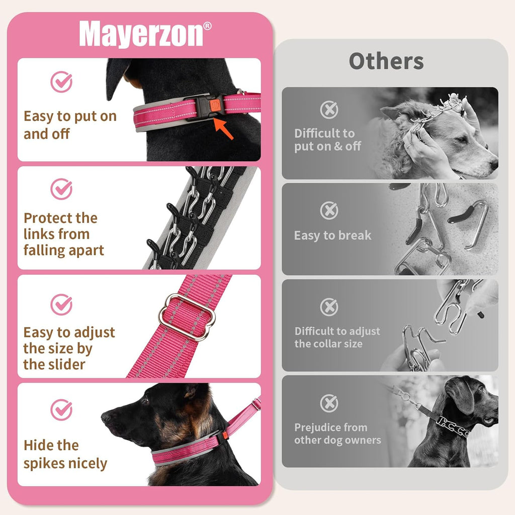 Adjustable slider feature on the Mayerzon no pull training collar