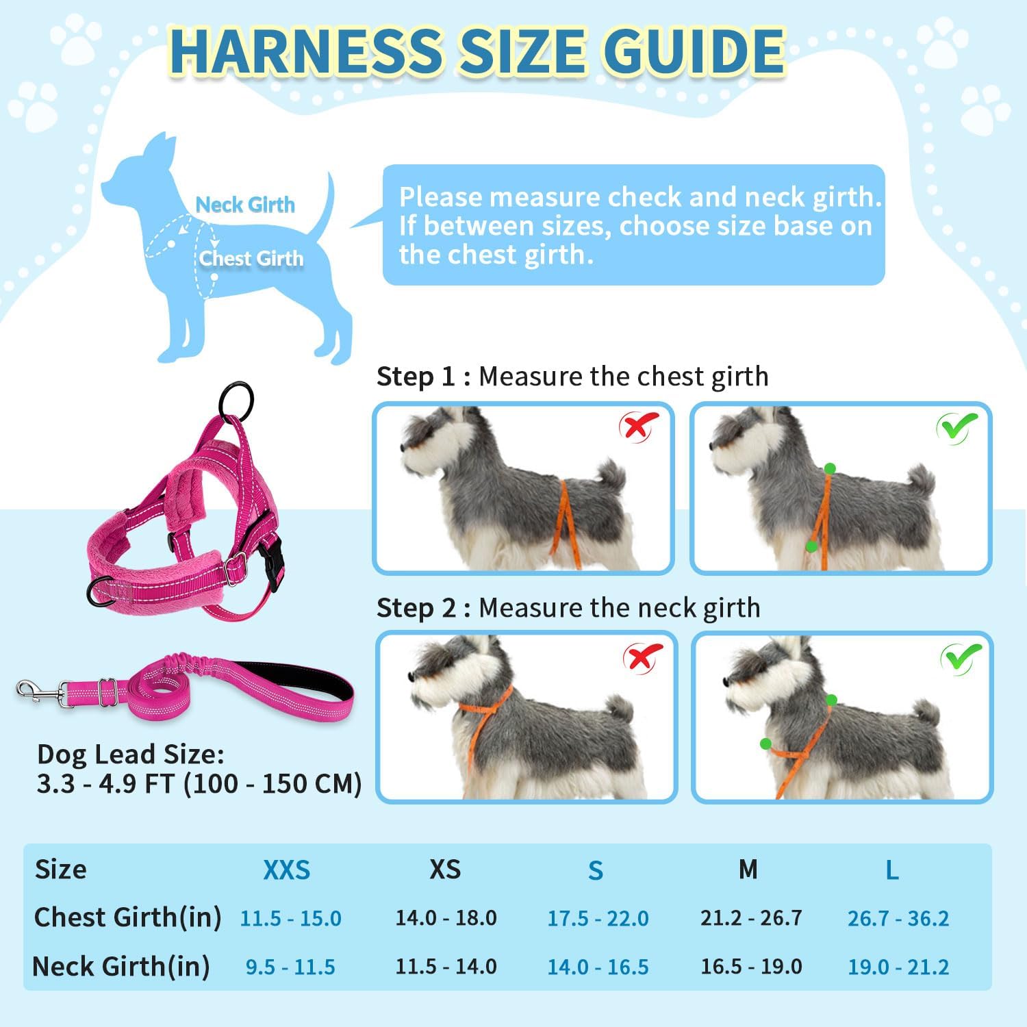 Close up of soft flannelette padding on dog harness