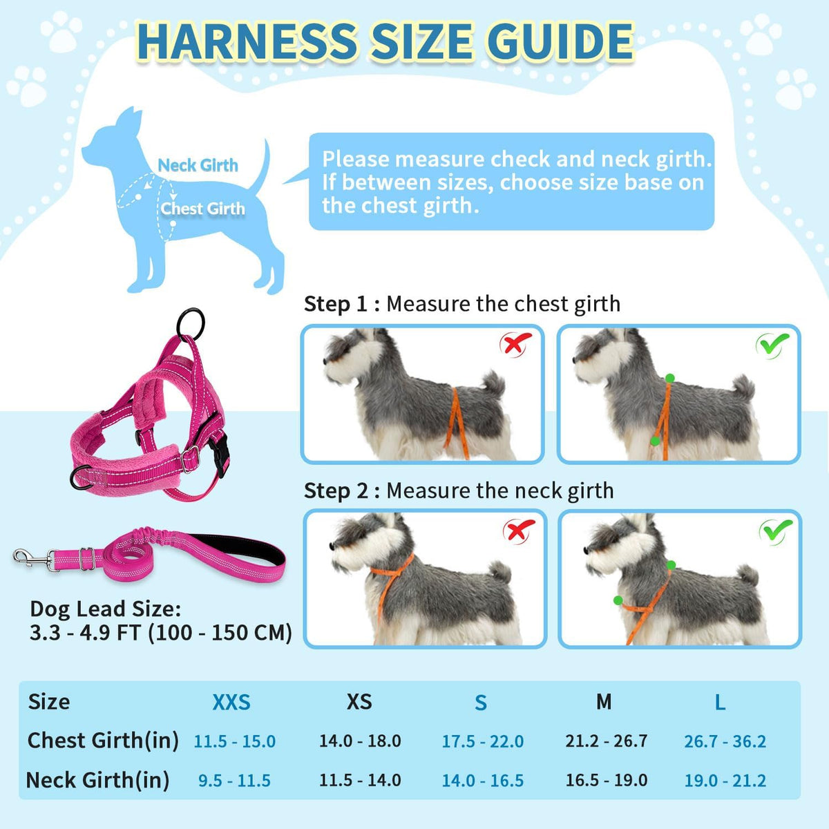 Close up of soft flannelette padding on dog harness