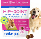 Native Pet Hip & Joint Advanced Care Dog Joint Supplement Powder for Mobility & Movement Support, Joint Supplement for Dogs with HMB, UC-II Collagen, Green Lipped Mussel & Hyaluronic Acid - 30 Scoops - Image 12